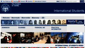 What International.polito.it website looked like in 2018 (5 years ago)