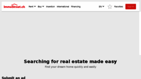 What Immostreet.ch website looked like in 2018 (8 years ago)