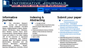 What Informativejournals.com website looked like in 2018 (5 years ago)