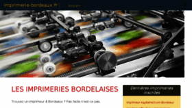 What Imprimerie-bordeaux.fr website looked like in 2018 (6 years ago)