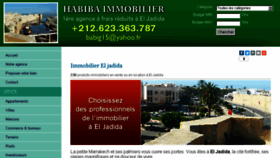 What Immo-maroc-eljadida.com website looked like in 2018 (5 years ago)