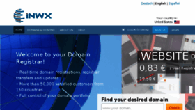 What Inwx.eu website looked like in 2018 (5 years ago)