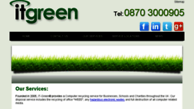 What It-green.co.uk website looked like in 2018 (5 years ago)
