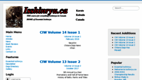 What Isshinryu.ca website looked like in 2018 (5 years ago)