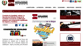 What Icpm.es website looked like in 2018 (5 years ago)