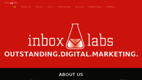 What Inbox-labs.com website looked like in 2018 (5 years ago)