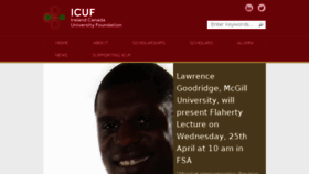 What Icuf.ie website looked like in 2018 (6 years ago)