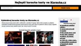 What Ikaraoke.cz website looked like in 2018 (5 years ago)