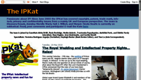 What Ipkat.com website looked like in 2018 (5 years ago)