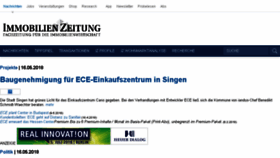 What Iz.de website looked like in 2018 (5 years ago)