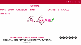What Islaura.it website looked like in 2018 (5 years ago)