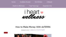 What Iheartwellness.com website looked like in 2018 (7 years ago)