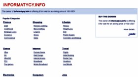 What Informatycy.info website looked like in 2018 (5 years ago)