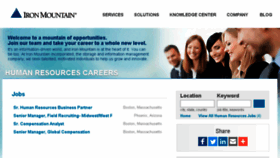 What Ironmountain-humanresources.jobs website looked like in 2018 (5 years ago)