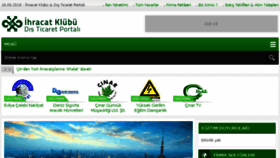 What Ihracatklubu.com website looked like in 2018 (5 years ago)