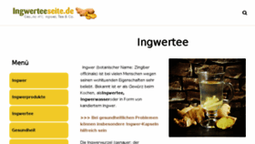What Ingwerteeseite.de website looked like in 2018 (5 years ago)