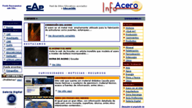 What Infoacero.cl website looked like in 2018 (5 years ago)
