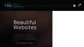 What Igosalesandmarketing.com website looked like in 2018 (5 years ago)