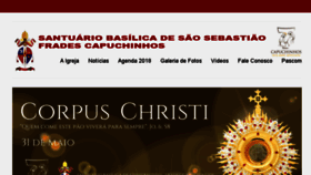 What Igrejadoscapuchinhos.org.br website looked like in 2018 (5 years ago)