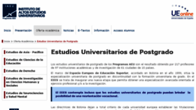 What Iaeu.org website looked like in 2018 (8 years ago)