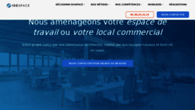 What Isospace.fr website looked like in 2018 (6 years ago)