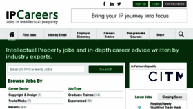 What Ipcareers.co.uk website looked like in 2018 (5 years ago)