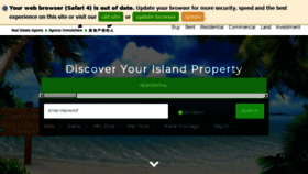 What Islandproperty.vu website looked like in 2018 (5 years ago)
