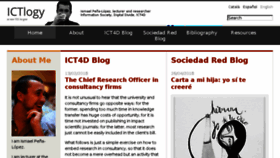 What Ictlogy.net website looked like in 2018 (5 years ago)