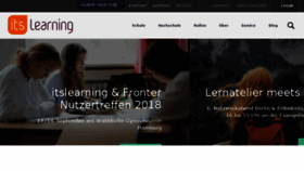 What Itslearning.de website looked like in 2018 (5 years ago)