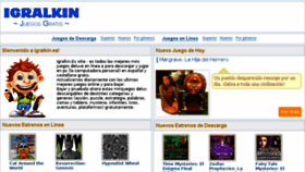What Igralkin.es website looked like in 2018 (5 years ago)