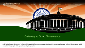 What Indiademocracy.org website looked like in 2018 (5 years ago)