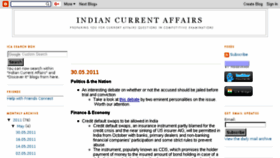 What Indiancurrentaffairs.blogspot.com website looked like in 2018 (5 years ago)