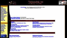 What Indianmelody.com website looked like in 2018 (5 years ago)