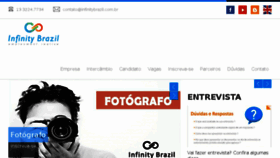 What Infinitybrazil.com.br website looked like in 2018 (5 years ago)