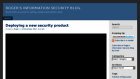 What Infosecblog.org website looked like in 2018 (5 years ago)