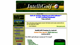 What Intelligolf.com website looked like in 2018 (5 years ago)