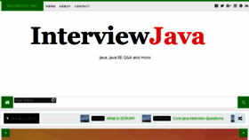 What Interviewjava.com website looked like in 2018 (5 years ago)