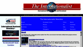 What Internationalist.com website looked like in 2018 (7 years ago)
