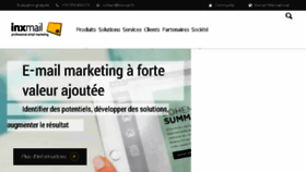 What Inxmail.fr website looked like in 2018 (6 years ago)