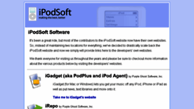 What Ipodsoft.com website looked like in 2018 (5 years ago)