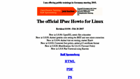 What Ipsec-howto.org website looked like in 2018 (5 years ago)