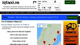 What Iqtaxi.se website looked like in 2018 (5 years ago)