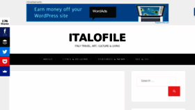 What Italofile.com website looked like in 2018 (5 years ago)