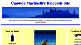 What Italophiles.com website looked like in 2018 (5 years ago)