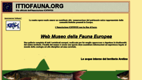 What Ittiofauna.org website looked like in 2018 (5 years ago)
