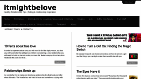 What Itmightbelove.com website looked like in 2018 (5 years ago)