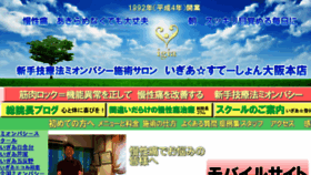 What Igia.jp website looked like in 2018 (6 years ago)