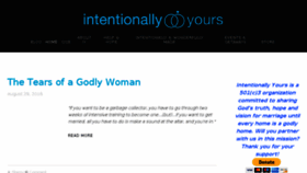 What Intentionallyyours.org website looked like in 2018 (7 years ago)