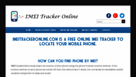 What Imeitrackeronline.com website looked like in 2018 (5 years ago)