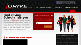 What Idrive.co.za website looked like in 2018 (5 years ago)